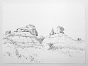 Oak Creek Canyon, 22x30 inches, graphite pencil, 2000